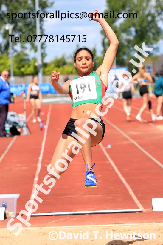 Womens Under-20s long jump, 2024 Northern Senior and Under-20s Track and Field Champs, Middlesbrough.  Photo: David T. Hewitson/Sports for All Pics